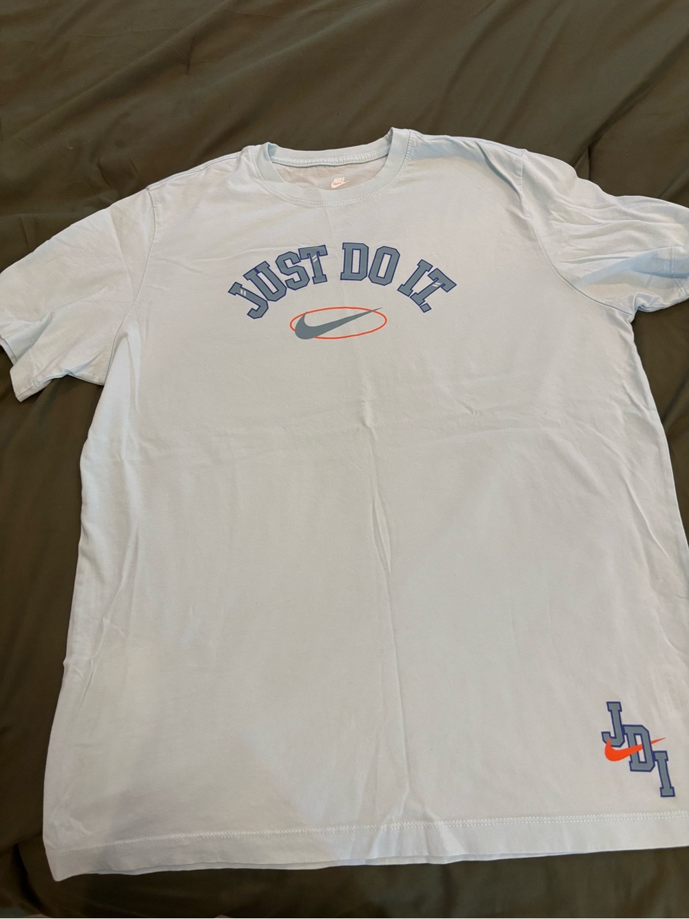 Nike Men’s Light Blue "Just Do It" Graphic Crew Tee